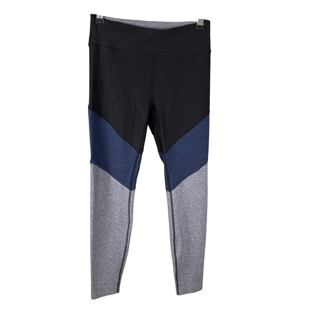 Outdoor Voices Womens Colorblock High Rise Leggings Black Blue‎ Grey Small S